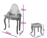 LEKEN Fairies Round Dressing Table & Chair - Kids Haven